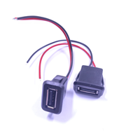 Connecteur de câble de données USB femelle 2 broches et 4 broches pour prise de charge – Catégorie de produit : Connecteur USB