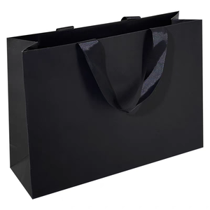 Sacs à vin en papier kraft écologiques avec logo personnalisé, emballage recyclable, ruban en coton, vente en gros - Product Image 2