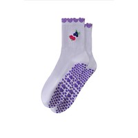 Nouvelles chaussettes de Pilates personnalisées à grip, best-seller, brodées, antidérapantes, pour le Pilates