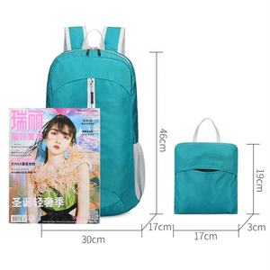 Sac à dos promotionnel en polyester imperméable de haute qualité, logo personnalisé imprimé, sacs à dos de sport pliables - Product Image 4