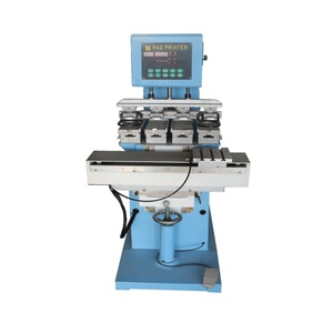 Impresora de tampografía neumática de 4 colores en perfecto estado, impresora de etiquetas multicolor semiautomática para metal/plástico para niños - Product Image 3