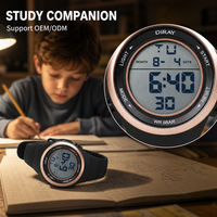 Montre de plongée de luxe pour homme, montre sport numérique LED, résistante à l'eau 5 ATM, alarme, lumineuse