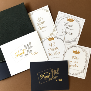 Cartoline di auguri per la stampa di carta personalizzate con busta con cartoline di ringraziamento del cliente con logo - Product Image 1