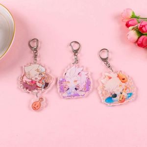 Custom Holographic <b>Anime</b> Waterproof Eco-Friendly Transparent Acrylic Cartoon Pendant <b>Keychain</b> for Promotions - Product Image 6