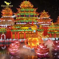 Neue Neujahrsdekoration Outdoor Große Chinesische Laternenfest-Show mit LED-Beleuchtung zum Verkauf