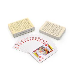Individuelles Pokerkarten-Deck 280Gsm Blaue Kernpapier-Spielkarten mit Logo