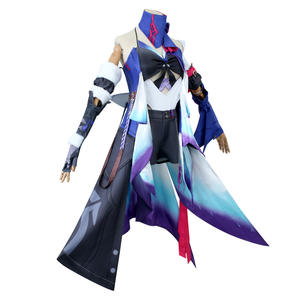 Honkai: Star Rail personnage Seele Cosplay bleu <span class=keywords><strong>costume</strong></span> <span class=keywords><strong>gilet</strong></span> Cosplay <span class=keywords><strong>Costume</strong></span> homme avec nœud manches - Product Image 2