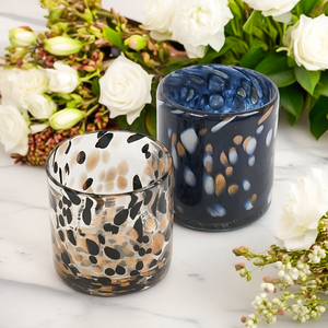 Handmade Luxury Empty 6oz 8oz 10oz Spots Glass <b>Candle</b> Jar <b>Large</b> Capacity Christmas <b>Candle</b> Holder for Home Deco - Product Image 4