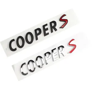 3D ABS araba logosu vücut çıkartmalar arka bagaj amblemi rozetleri Mini Cooper S