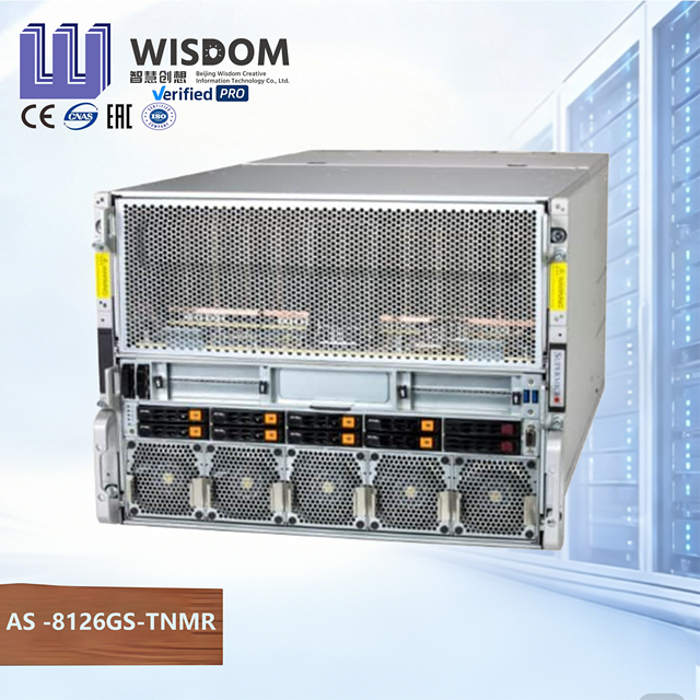 AS-8126GS-TNMR 8U Rack AMD EPYC Pure Platform AI HPC Server 8x Instinct MI350X Dual EPYC 9005 Infinity Fabric 6TB DDR5 6400MT/s