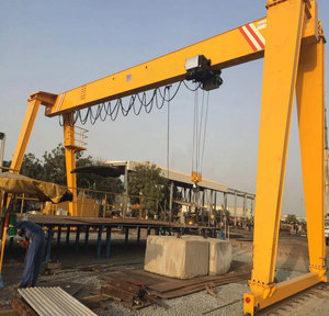 Grue à portique à poutre simple de style européen certifiée CE de 5 tonnes et 10 tonnes pour utilisation industrielle en extérieur - Product Image 2