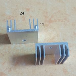 ฮีทซิงค์อะลูมิเนียม To220 ขนาด 24x11x25 30 มม. สำหรับมอสเฟต สคร ซีเนอร์ไดโอด 7805 7812 - Product Image 2
