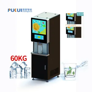 Máquina Expendedora de agua caliente y hielo de 60KG de Negocio personalizado de alta calidad para Bar