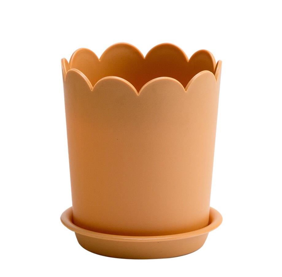 Modern Style PP Plastic Small Flower Pot Desk Flower Pot for Indoor and Outdoor