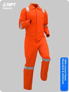 Pure Cotton Conjoined Anti-static Flame Retardant <strong>Work</strong> Wear <strong>Overalls</strong> Reflective Strip Anti-scalding ANSI Class <strong>Work</strong> Clothing - Product Image 6