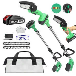 เลื่อยตัดกิ่งไร้สาย 20V 4 นิ้ว รุ่นอุตสาหกรรม/งาน DIY แบบยาวและแบบมินิ พร้อมแบตเตอรี่สำหรับตัดไม้ CS-100SET ไร้สาย - Product Image 1