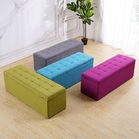 YOUTAI Banc de rangement pliable moderne en tissu pour la maison, la chambre, le rangement des chaussures, vente en gros pour usines