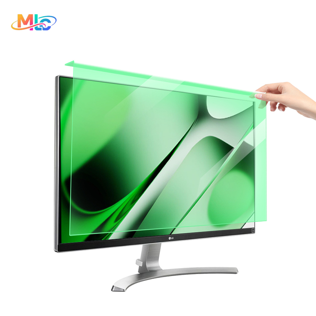Anti-blue Light Computer Screen Film for 13-27 Inch Monitors, Detachable Hanging High-definition Anti-radiation Eye protection