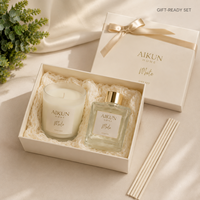 AIKUN Coffret Cadeau Diffuseur à Bâtonnets Minimaliste Écologique Longue Durée par Équipe de Designers Professionnels pour Acheteurs de Mariages