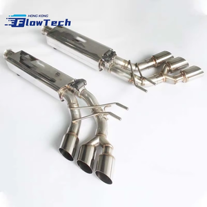 ท่อไอเสีย FlowTech SS304 ประสิทธิภาพสูงสำหรับ Mercedes Benz G Glass W463 G63 G500 5.5T Valvetronic Muffler Valve Catback - Product Image 5