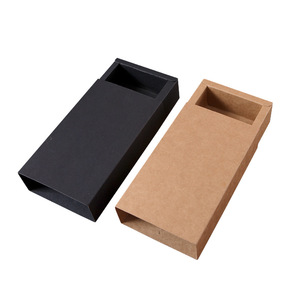 12 Kích cỡ bán buôn tùy chỉnh in ấn Tiny endoderm Frosted gấp Kraft Giấy Hộp ngăn kéo với cửa sổ rõ ràng cho đồ trang sức Hộp quà tặng - Product Image 4