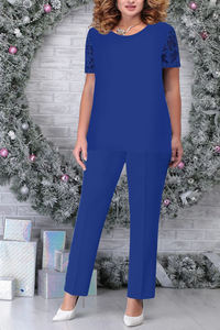 Nouvelle robe <span class=keywords><strong>de</strong></span> <span class=keywords><strong>soirée</strong></span> 3 pièces pour femmes grande taille Mosaïque broderie tempérament banlieue costume mince robe <span class=keywords><strong>de</strong></span> cocktail - Product Image 5