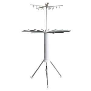 מתקן כביסה מתכתי מתקפל דו-שכבתי Octo-Dry Pro עם גלגלים, 21 מוטות לבגדים, ניתן להרחבה, 16+5 זרועות, חוסך מקום בחדר האמבטיה - Product Image 2