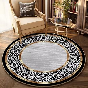 Tappeto Stampato in Fibra di Poliestere Antiscivolo Stile Retrò Persiano Lavabile in Lavatrice per Casa, Camera da Letto, Soggiorno, Sala Riunioni, Hotel, Corridoio - Product Image 6