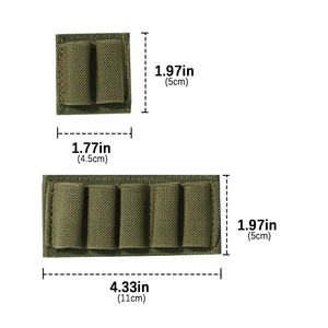 Estuche elástico para bandolera de bala táctica de 2/5 rondas y soporte para Cartucho de munición Compatible con MOLLE para. 38/<span class=keywords><strong>9mm</strong></span> .357 - Product Image 2