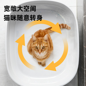 Closed <b>Cat</b> <b>Litter</b> Box 100L Plastic Rectangle Manual Operation For <b>Cats</b> Totally Closed Design - Product Image 4