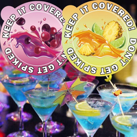 Pegatinas Protectoras para Bebidas Desechables, Ecológicas, Reciclables, con Diseño de Frutas de Verano, Anti-Spoiling, para Tapas de Vasos, Impermeables y Seguras
