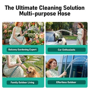 <span class=keywords><strong>Manguera</strong></span> de Jardín de PVC Resistente de 1/2 Pulgada y 50m, <span class=keywords><strong>Manguera</strong></span> de Agua de Alta Presión para Todas las Estaciones con Conector de Extensión para Lavado de Autos - Product Image 4