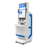 Kiosque en libre-service flexible pour l'intérieur, écran tactile, paiement multiplateforme, solutions d'impression A4 pour les soins de santé et les finances