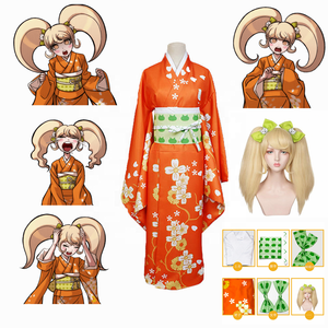 Costume de cosplay d'anime Super <span class=keywords><strong>Danganronpa</strong></span> <span class=keywords><strong>2</strong></span>, kimono élégant de Hiyoko, vêtements de personnage de la série de dérivés d'animation - Product Image 3