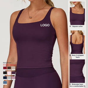 Tùy Chỉnh Chất Lượng Cao Chặt Chẽ Yoga Vest Nhanh Chóng Làm Khô Thoáng Khí Tập Thể Dục Mặc Phụ Nữ Ngoài Trời Phòng Tập Thể Dục Chạy Áo Ngực Thể Thao - Product Image 3