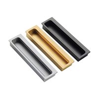 Poignées modernes de tiroir en alliage d'aluminium argenté de 120mm et 1200mm pour commode, chambre à coucher et école