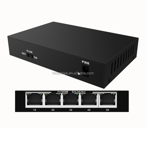 Good Price Mini Type Metal <b>Case</b> 5GE <b>Switch</b> 5-Port 10/100/1000Mbps Unmanaged Ethernet <b>Switch</b> - Product Image 2