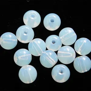 8 Mm Sương Mù Trắng Glass Beads Phúc Kiến Nhà Sản Xuất Hạt Thủy Tinh Trắng Cho Thủy Tinh Hạt Mân Côi