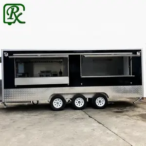 折叠式汉堡食品推车拖车柜食品卡车和拖车