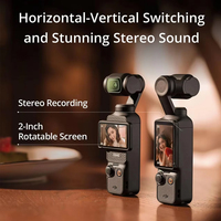 Osmo Pocket 3 / Osmo Pocket 3 Creator Combo Videocamera Tascabile PTZ 4K con Schermo da 2.0 Pollici per Viaggi e Vlogging