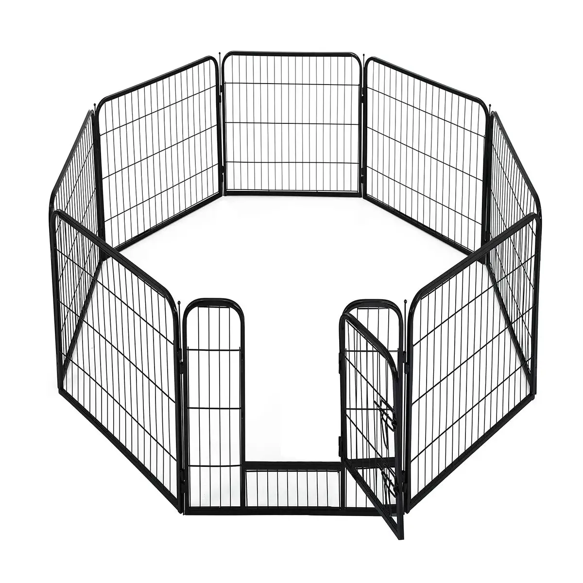 large metal dog run fence kennel Pet Playpen with8 Panels Outdoor and Indoor dog cage