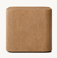 Meubles de salon design moderne et luxueux, table d'appoint en chêne massif pour villa
