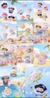 QDF Mini Toys Lulu Dog Beans Luludog's Summer Journal Series Minis Blind Box Figurines Animate Collection Jouet Décoration Maison