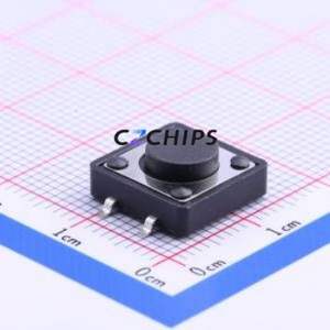 K2-1103SP-C4SW-04 Tactile Switch SMD-4P,12x12mm Switch Single Pole Single Throw Round Button 2.5N Through Hole - Product Image 1