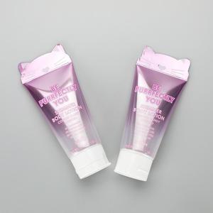 3,5 oz/100g de PBL lindo transparente de plástico tono rosa a tubo de crema de mano crema tubo con forma especial sellado - Product Image 3