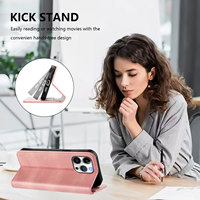 Étuis de téléphone portable pour iPhone 13 14 15 16 Pro Max sac à main magnétique portefeuilles en cuir couverture de livre à rabat peut être utilisé comme support