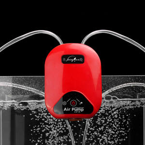 Elektrik Royal Blue Red Dapat Disesuaikan Super Sunyi 4 Cara Pompa Oksigen Udara Akuarium Blower Udara untuk Kolam Ikan Pompa Oksigen - Product Image 6