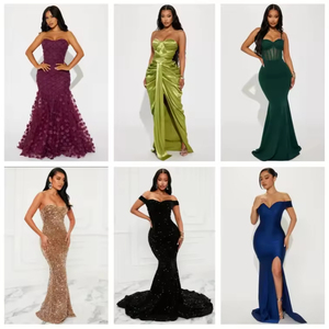 Ropa Usada de Alta Calidad al por Mayor, Vestidos de <span class=keywords><strong>Segunda</strong></span> <span class=keywords><strong>Mano</strong></span> para Mujer, Vestidos Largos de Seda de Moda para Mujer, Fardos de Ropa Usada para Mujer - Product Image 2