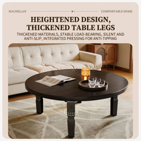 Table basse moderne pliable en métal avec pieds autobloquants et sans installation requise pour les petits espaces