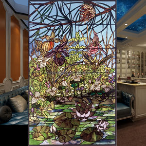 Panel de Vidrio Decorativo Personalizado Estilo Europeo para Catedral, Puerta, Pared, Estructura Sólida, Decoración de Cortina - Product Image 1